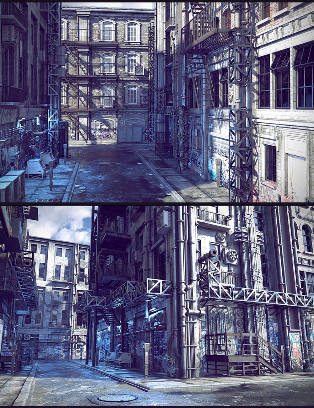Cyberpunk Back Alley Cyberpunk Back Alley