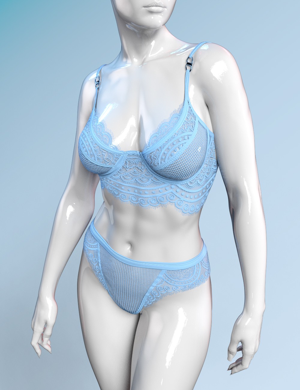 XF Lace High Waist Lingerie for Genesis 9 XF Lace High Waist Lingerie for Genesis 9
