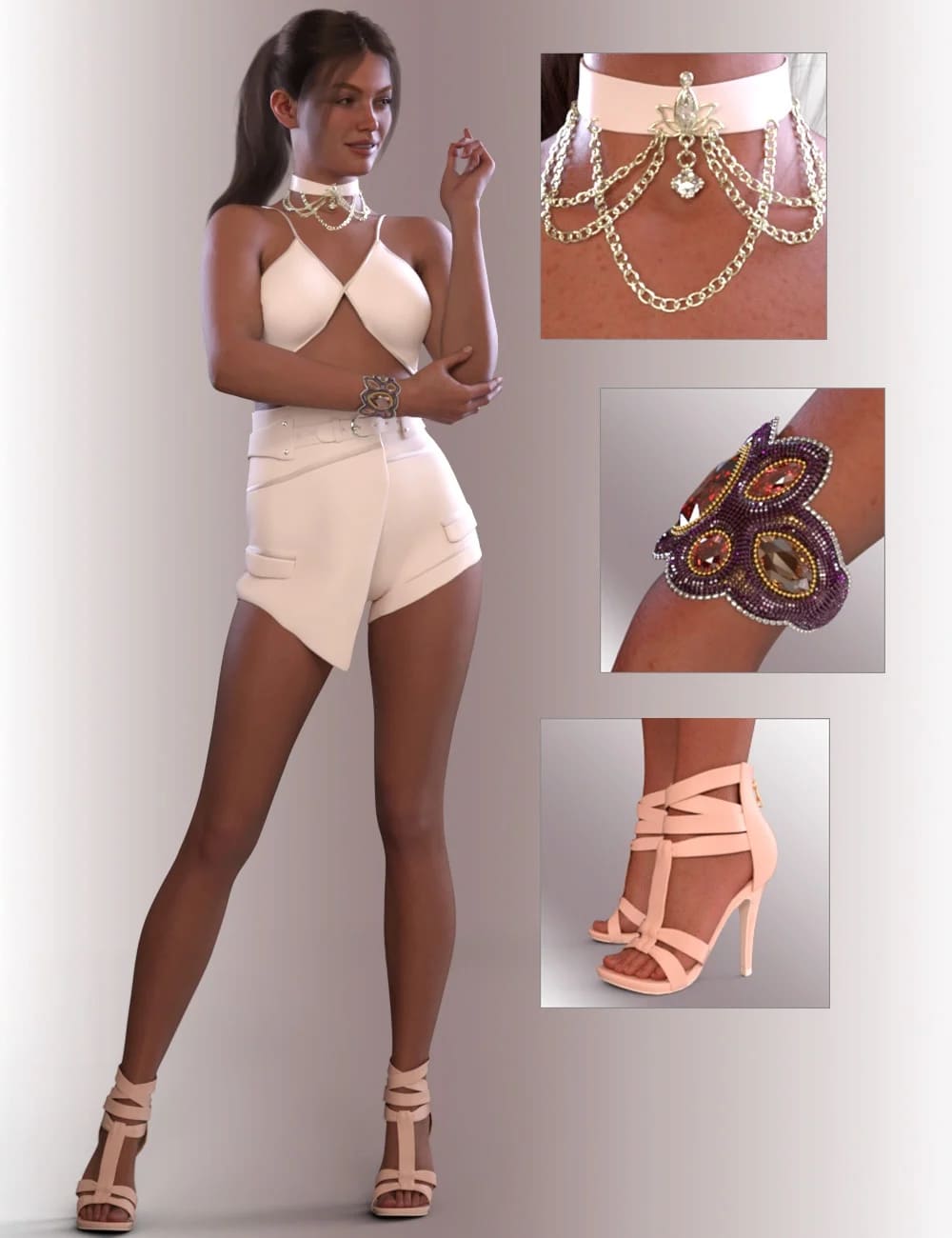 dForce Enya Outfit for Genesis 9 dForce Enya Outfit for Genesis 9