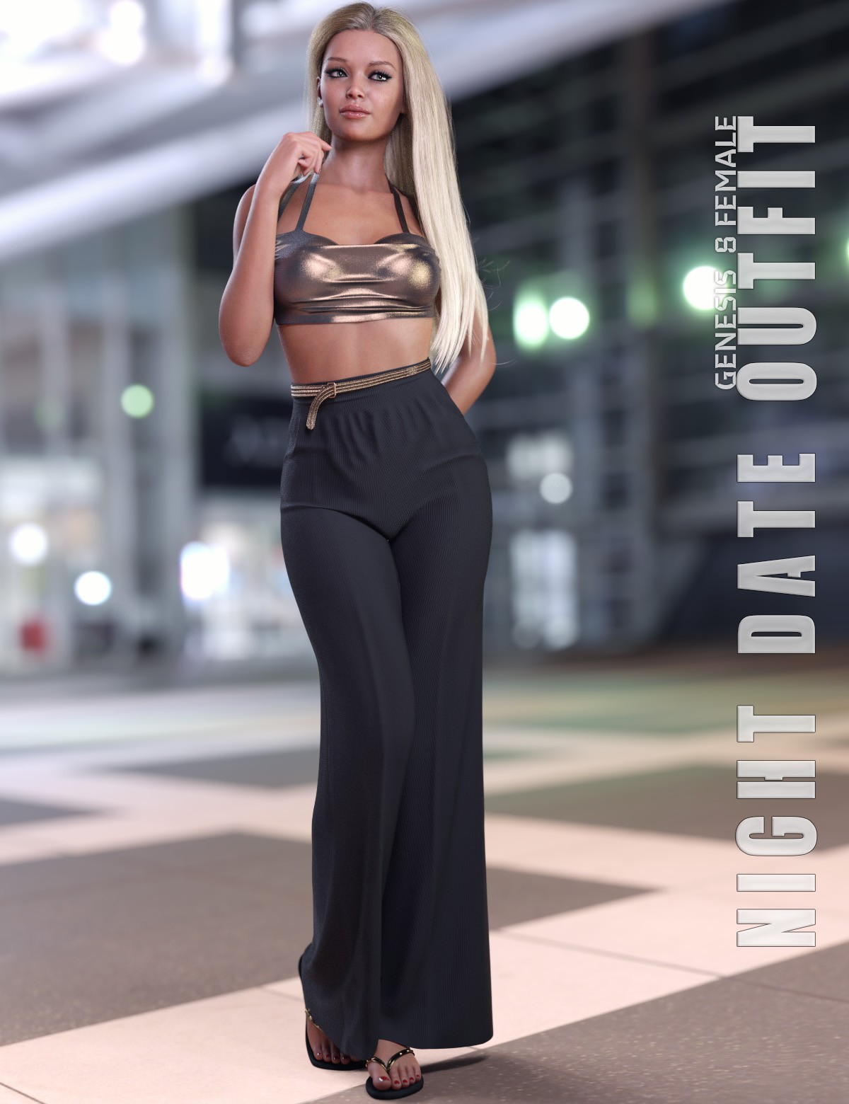 dForce Night Date Outfit for Genesis 8 and 8.1F dForce Night Date Outfit for Genesis 8 and 8.1F