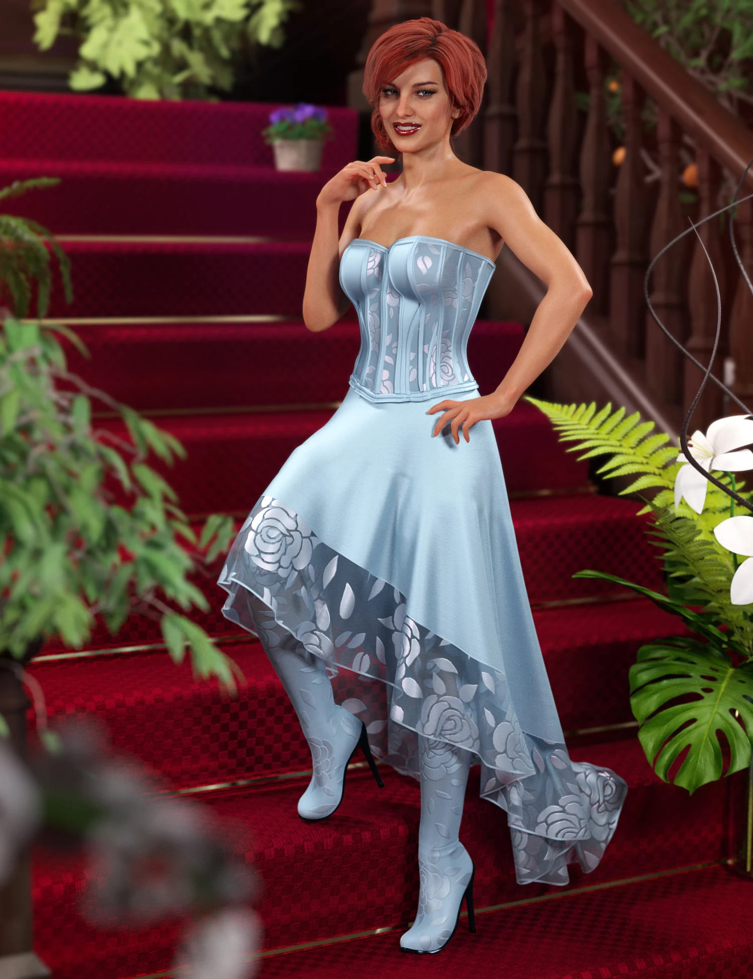 dForce Mystery Number 5 Outfit for Genesis 8, 8.1, and 9 dForce Mystery Number 5 Outfit for Genesis 8, 8.1, and 9