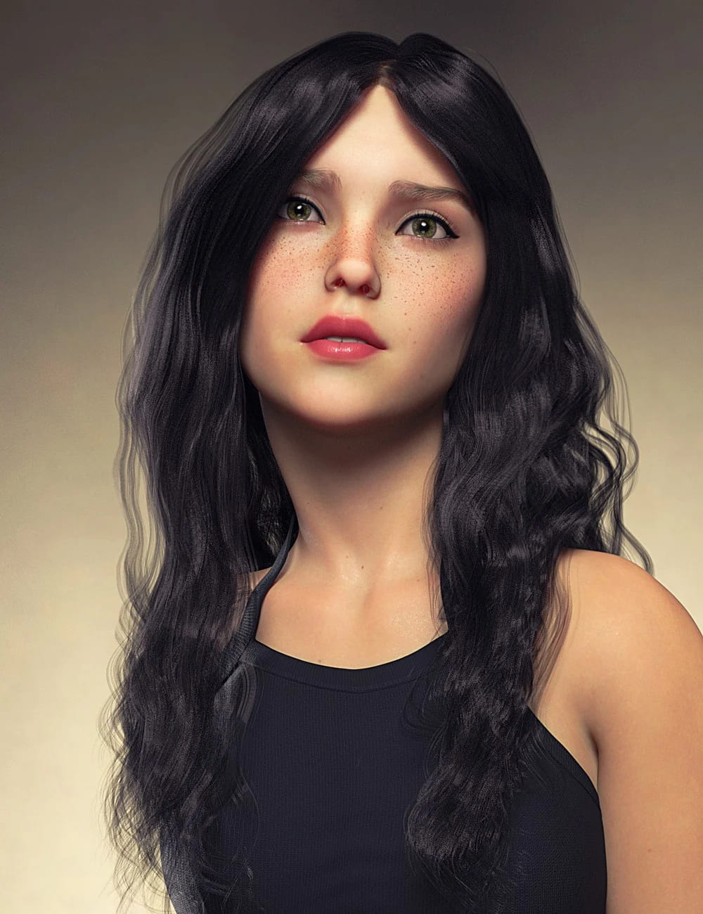 SC dForce Long Wavy Hair for Genesis 9 SC dForce Long Wavy Hair for Genesis 9