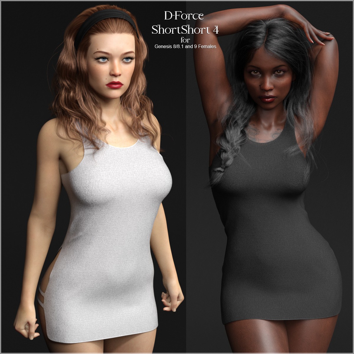 D-Force Short Short 4 for Genesis 8 and 9 Females D-Force Short Short 4 for Genesis 8 and 9 Females
