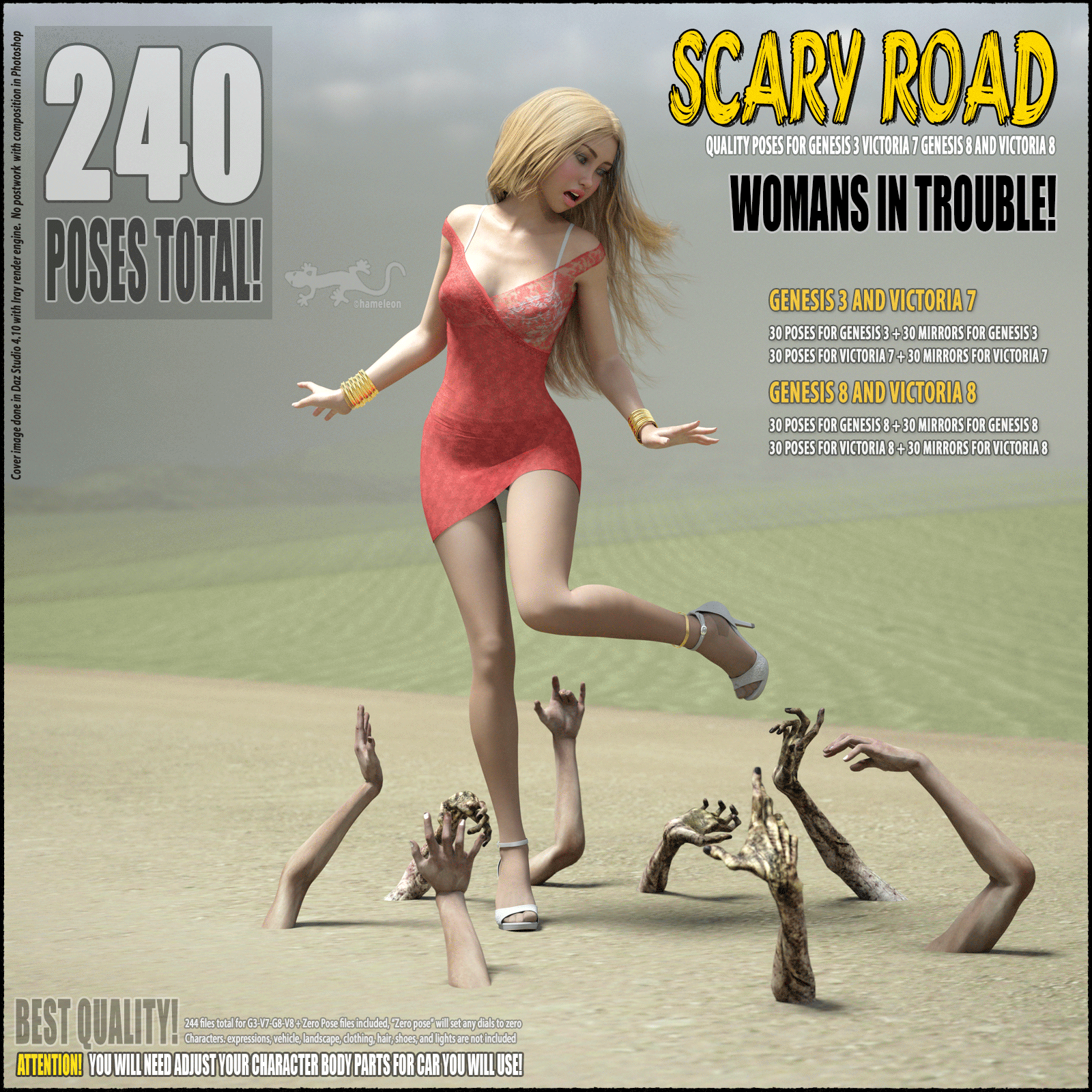Scary road – Poses for G3, V7, G8 and V8 Scary road – Poses for G3, V7, G8 and V8