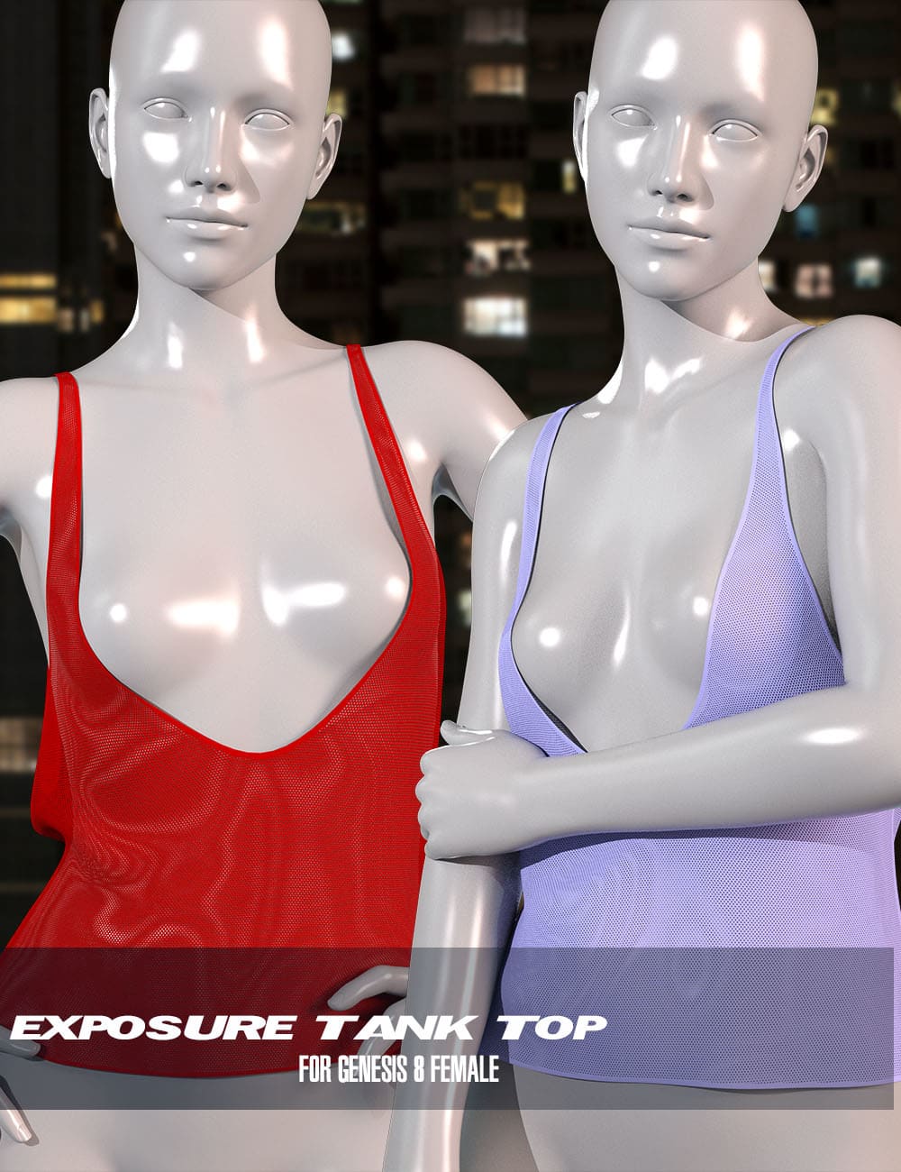 dForce Exposure Tank Top for Genesis 8 Female dForce Exposure Tank Top for Genesis 8 Female