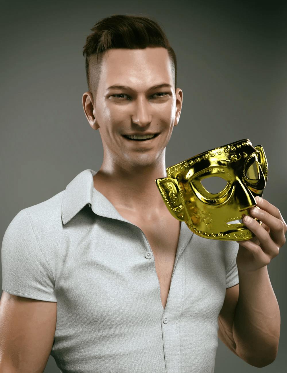 GN Tan HD with HD Expressions and Hair for Genesis 8.1 Male GN Tan HD with HD Expressions and Hair for Genesis 8.1 Male