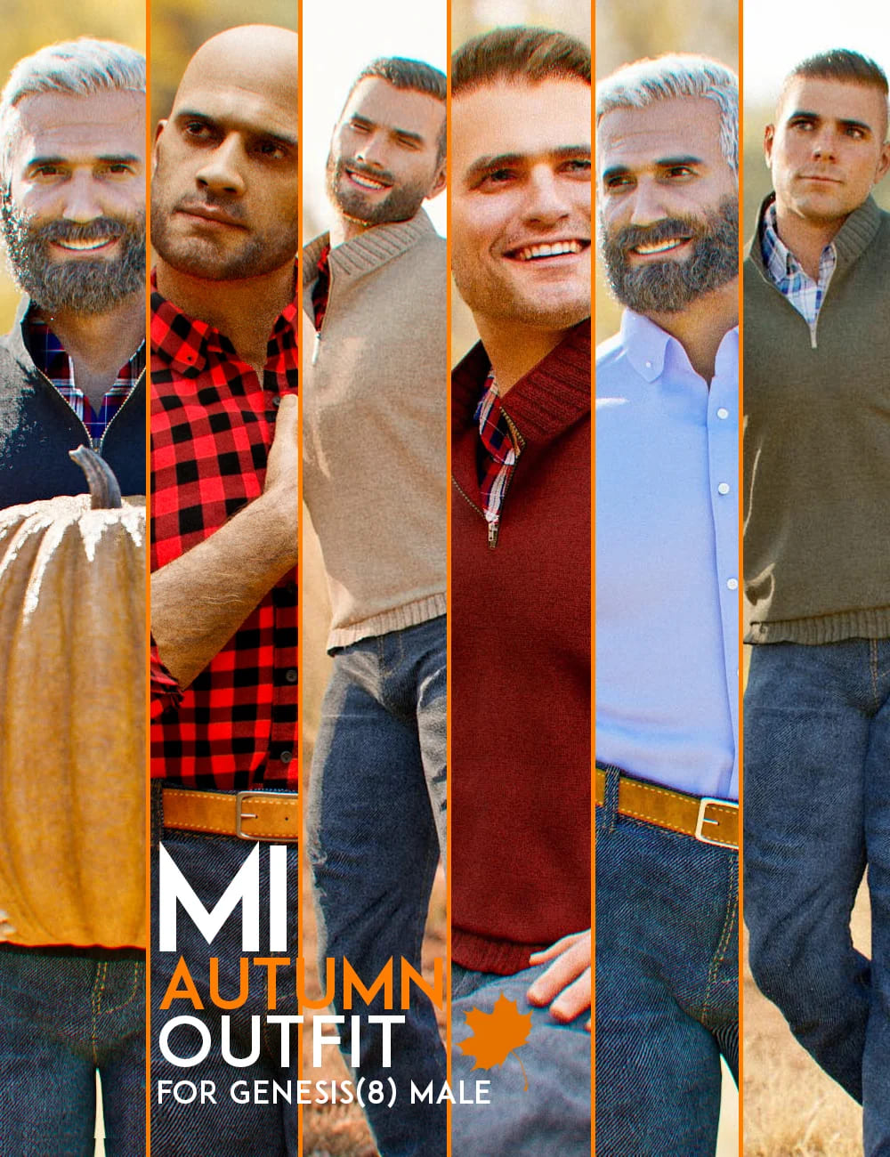 dForce MI Autumn Outfit for Genesis 8 Male(s) dForce MI Autumn Outfit for Genesis 8 Male(s)
