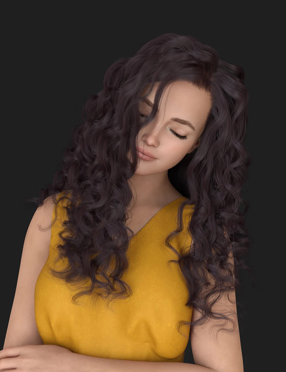 dForce XYZ Adorable Curly Hair for Genesis 9 dForce XYZ Adorable Curly Hair for Genesis 9