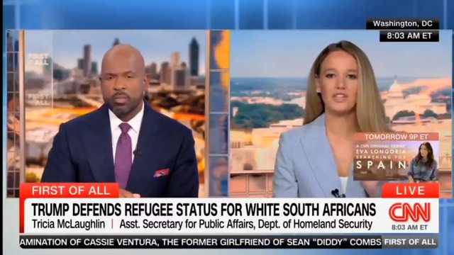 Tricia McLaughlin and Victor Blackwell on CNN. Tricia McLaughlin and Victor Blackwell on CNN.