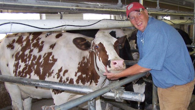 Adam Faust, a dairy farmer from Wisconsin. Adam Faust, a dairy farmer from Wisconsin.