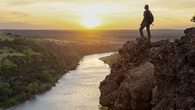 Sunset glows over Sacramento Recreational River, a Bureau of Land Management site enhanced by the Great American Outdoors Act’s infrastructure investments. (Bob Wick) Sunset glows over Sacramento Recreational River, a Bureau of Land Management site enhanced by the Great American Outdoors Act’s infrastructure investments. (Bob Wick)
