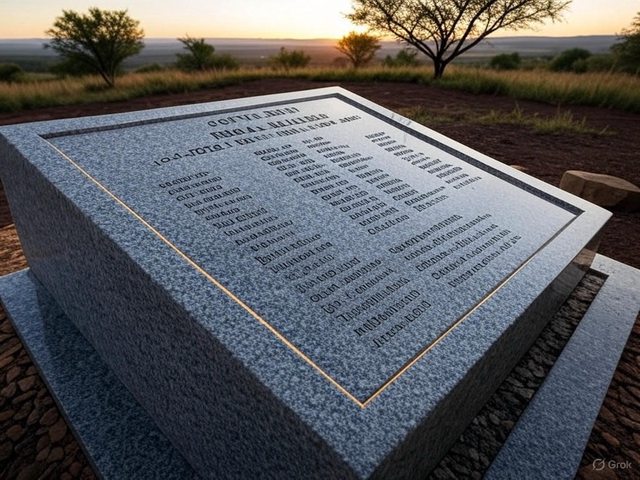 Artist's impression of a memorial for all the victims of farm murders. Artist's impression of a memorial for all the victims of farm murders.