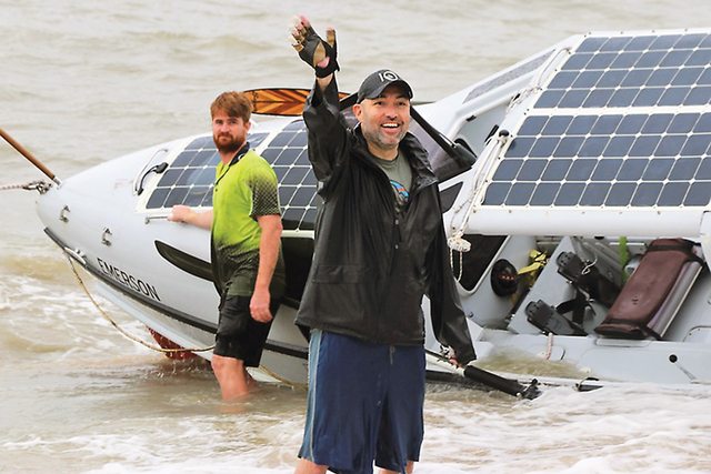 Following 336 days navigating the ocean, former fighter pilot Jacob Hendrickson landed his Eric Sponberg-crafted rowboat on Queensland’s coast, warmly welcomed by a handful of intrigued Australians. Following 336 days navigating the ocean, former fighter pilot Jacob Hendrickson landed his Eric Sponberg-crafted rowboat on Queensland’s coast, warmly welcomed by a handful of intrigued Australians.