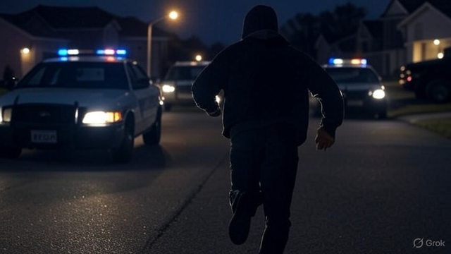 Artistic impression of the impersonator on the run. Artistic impression of the impersonator on the run.