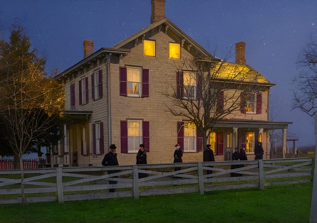 Colorized version of the historic photo of the Henry family farm in Cranbury, which the family has owned since the 1800s. Colorized version of the historic photo of the Henry family farm in Cranbury, which the family has owned since the 1800s.