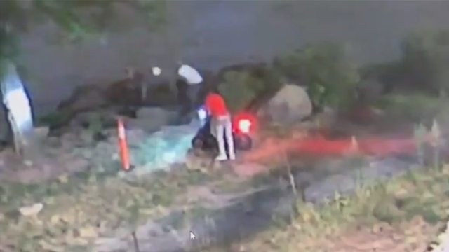 CCTV captures the moment an off-duty Border Patrol officer is shot by an illegal alien in New York City’s Fort Washington Park.. CCTV captures the moment an off-duty Border Patrol officer is shot by an illegal alien in New York City’s Fort Washington Park..