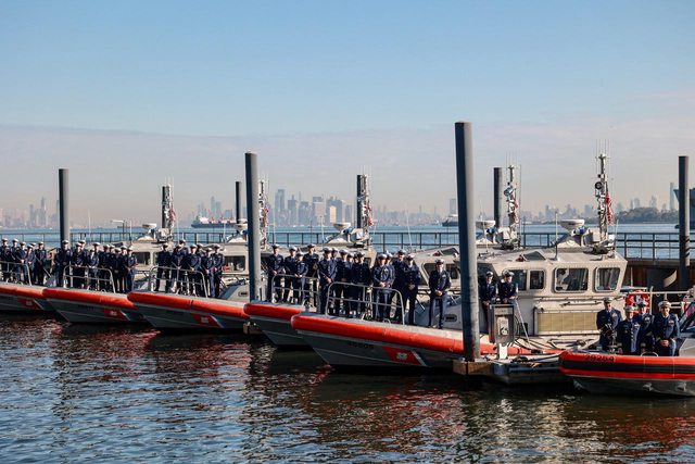 U.S. Coast Guard in New York. U.S. Coast Guard in New York.