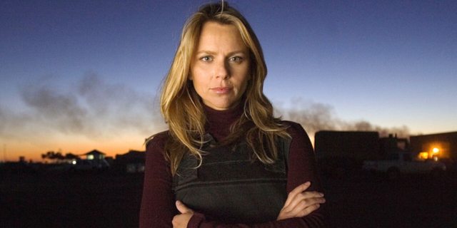 Journalist Lara Logan in Baghdad while working for CBS News in 2006. Photographed by Chris Hondros. Journalist Lara Logan in Baghdad while working for CBS News in 2006. Photographed by Chris Hondros.