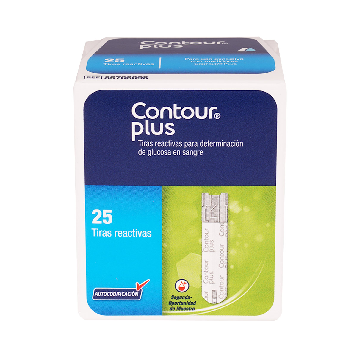 CONTOUR PLUS TIRAS REACTIVAS C/25