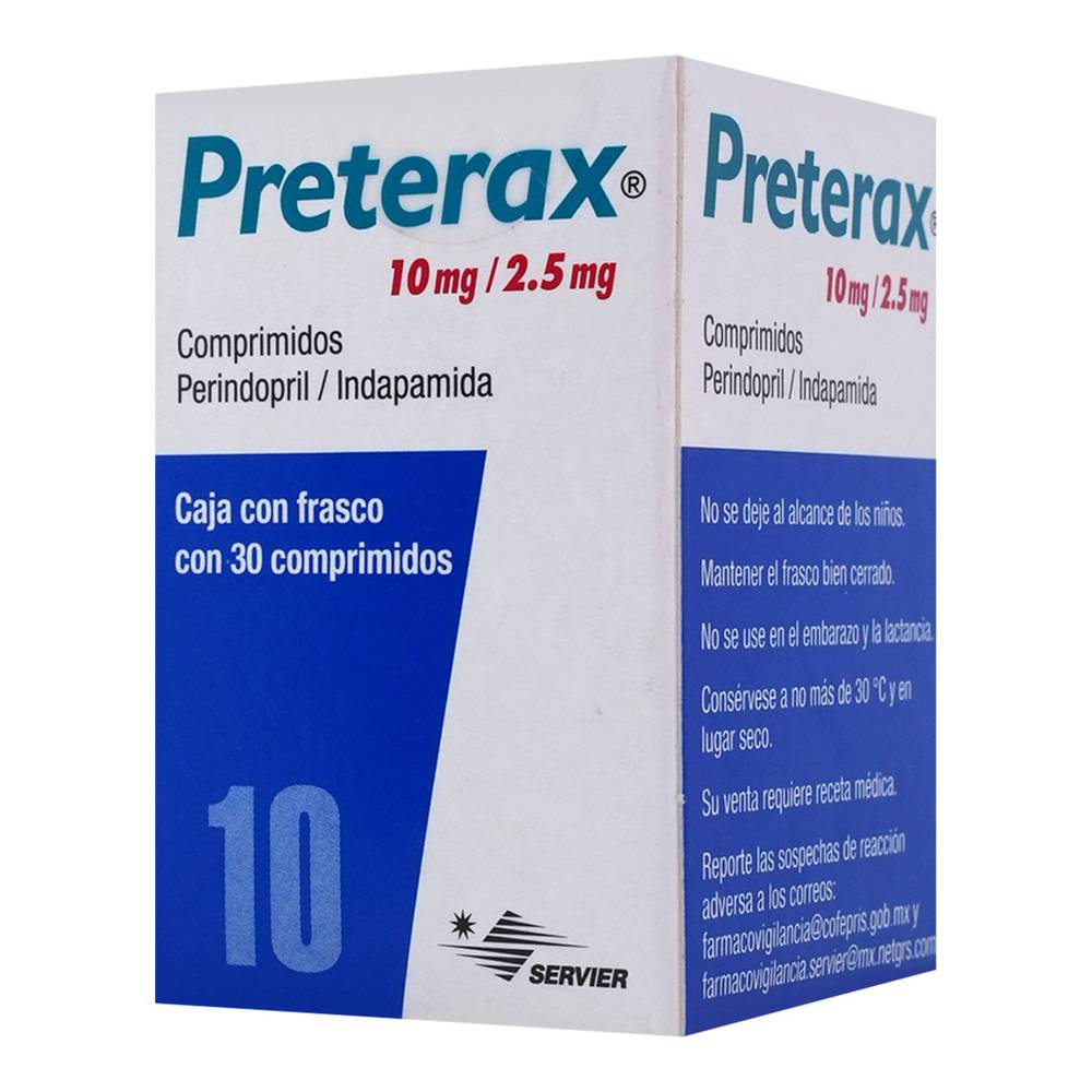 PRETERAX 10/2.5MG 30 CPR