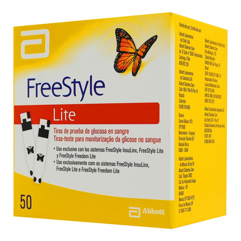 FREESTYLE LITE GLUCOSA 50CT