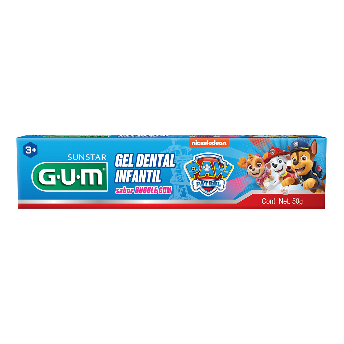 GEL DENT GUM PAW PATRO BUBBLE 50G