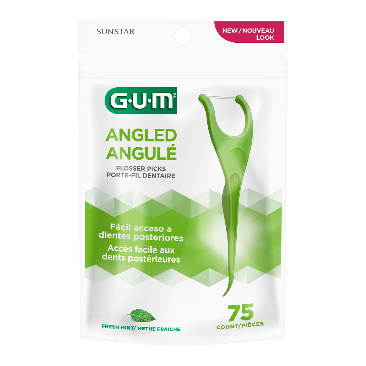 PALILLOS GUM C/H DENT ANGULADO75PZ
