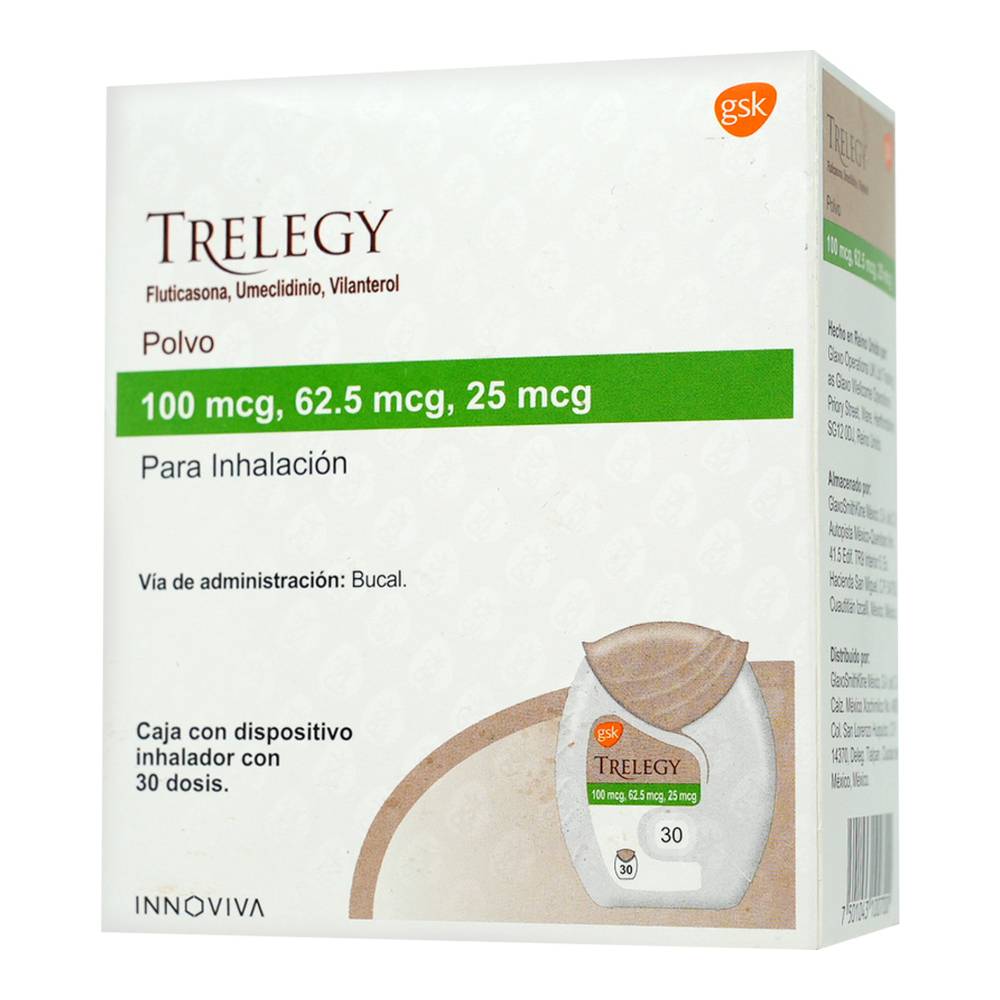 TRELEGY 100MCG INH 30 DOSIS PVO