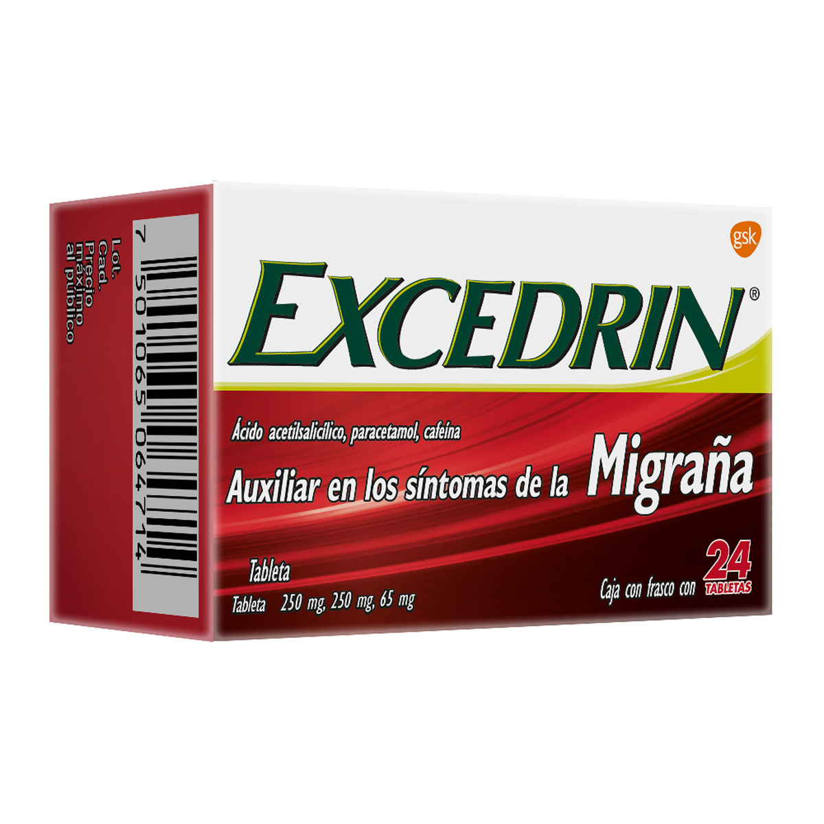 EXCEDRIN 250/250/65MG MIGRANA 24TAB