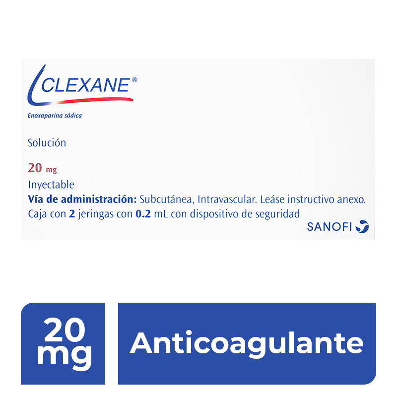 CLEXANE 20MG SOL INY 2JGAS