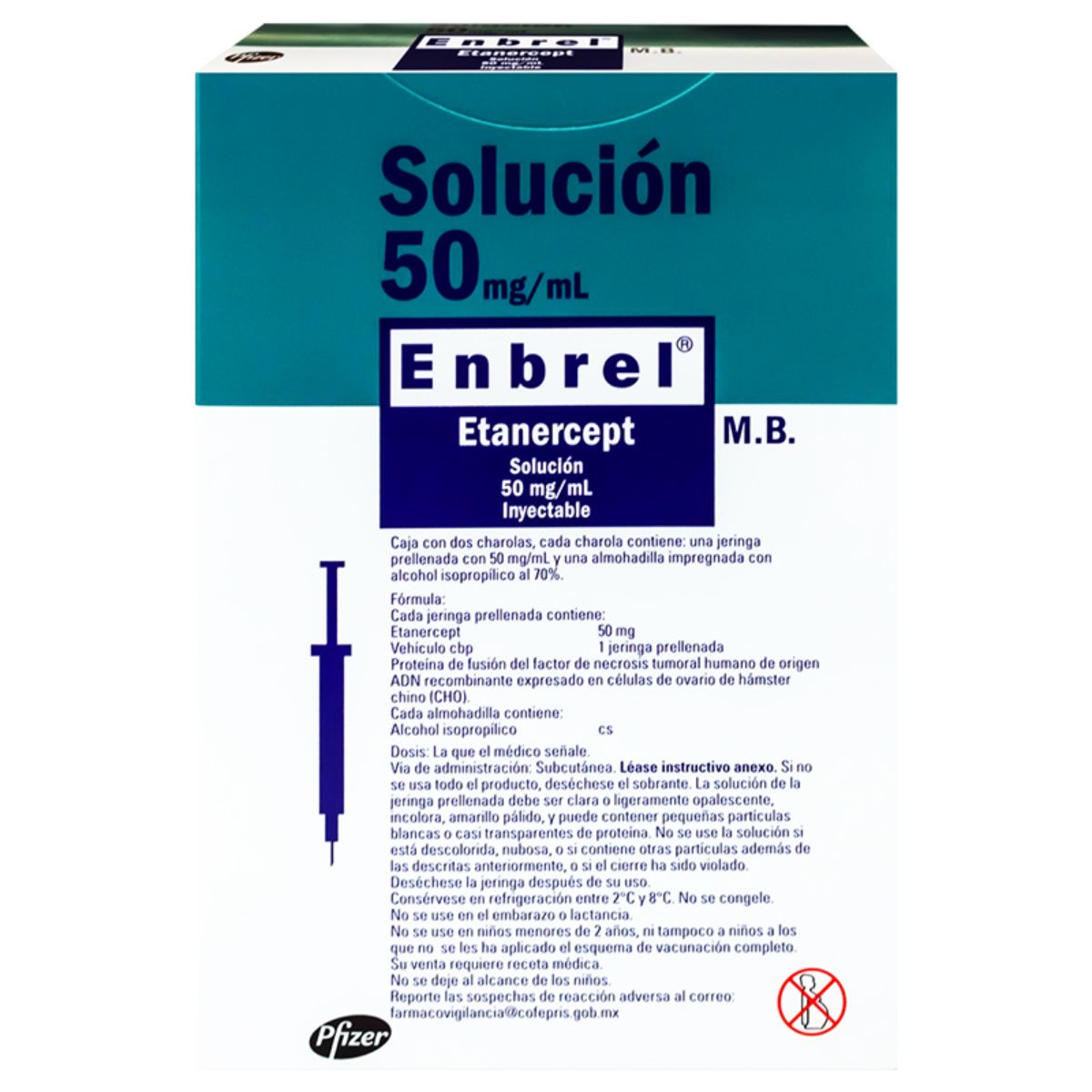 ENBREL 50 MG CAJA CON 2 JERINGA PRE-LLENADA