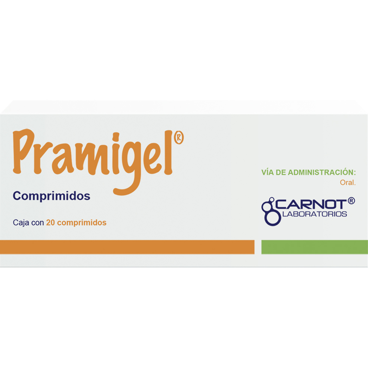 PRAMIGEL 10/200/50 MG 20 CPR