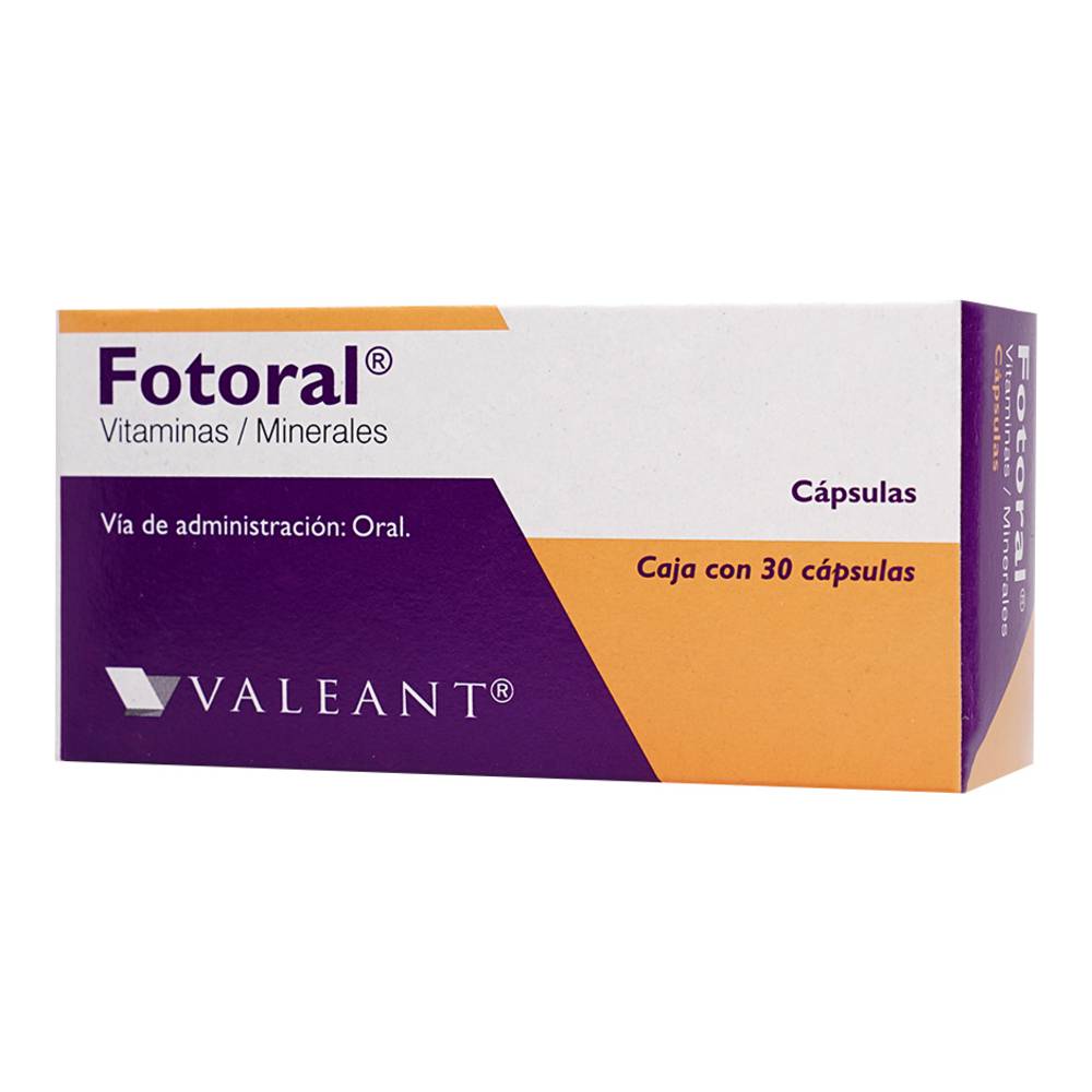 FOTORAL 250/7.5 MG 30 CAPS