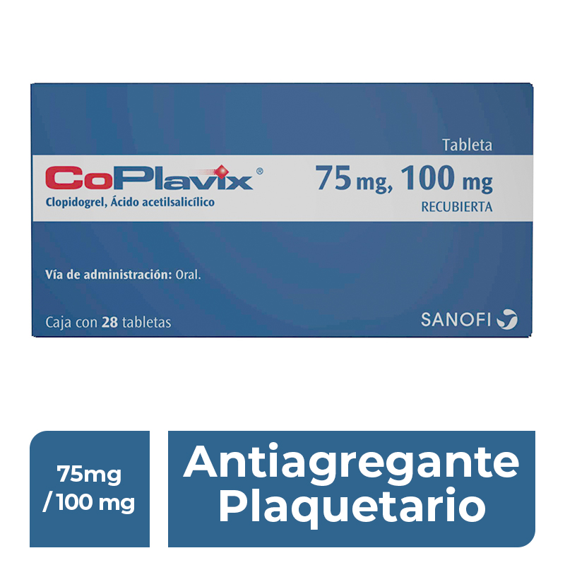 COPLAVIX 75/100 MG 28 TAB