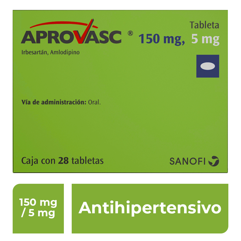 APROVASC 150/5 MG 28 TAB