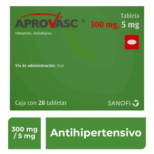 APROVASC 300/5 MG 28 TAB APROVASC 300/5 MG 28 TAB