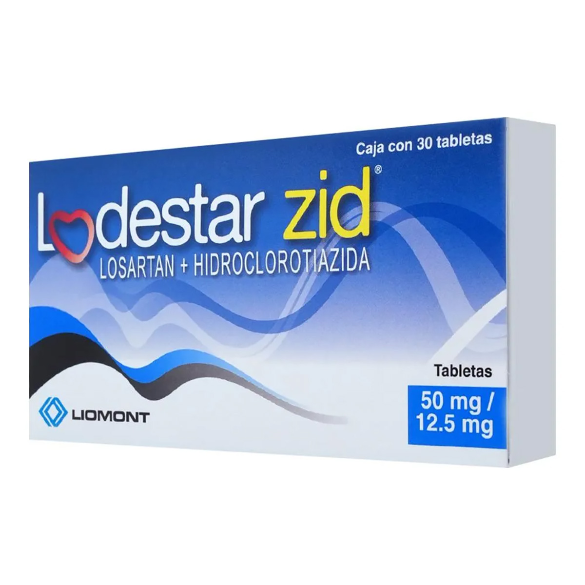 LODESTAR ZID 50/12.5MG 30 TAB REC