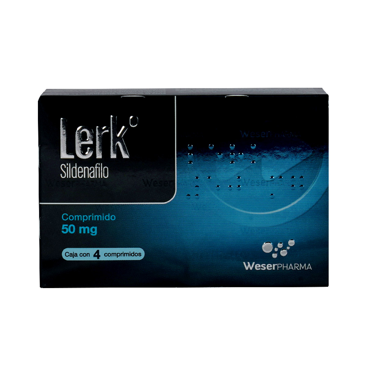 LERK CAJA CON 4 COMP. DE 50 MG.