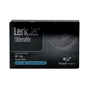 LERK JET CAJA CON 4 COMP. MASTICABLE DE 50 MG. LERK JET CAJA CON 4 COMP. MASTICABLE DE 50 MG.