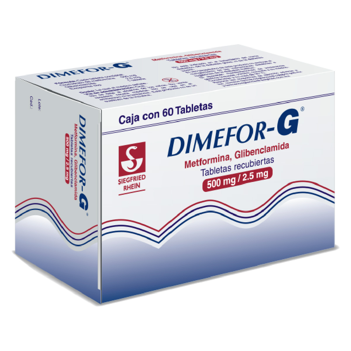 DIMEFOR-G 500/2.5MG TAB RECUB 60