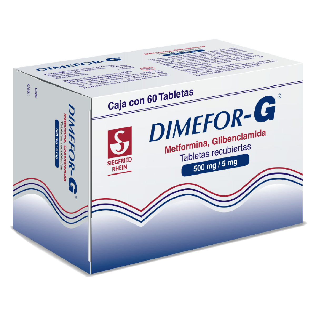 DIMEFOR-G 500/5MG TABRECUB60 413