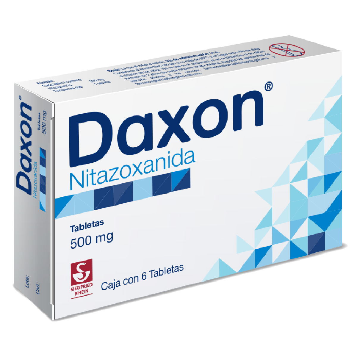 DAXON CAJA CON 6 TABS DE 500 MG