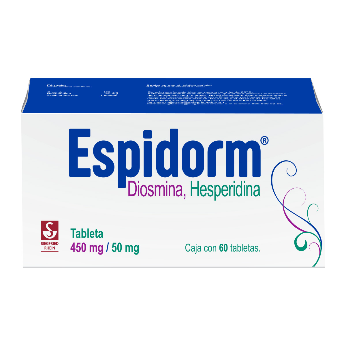 ESPIDORM 500 MG C/60 CAPS