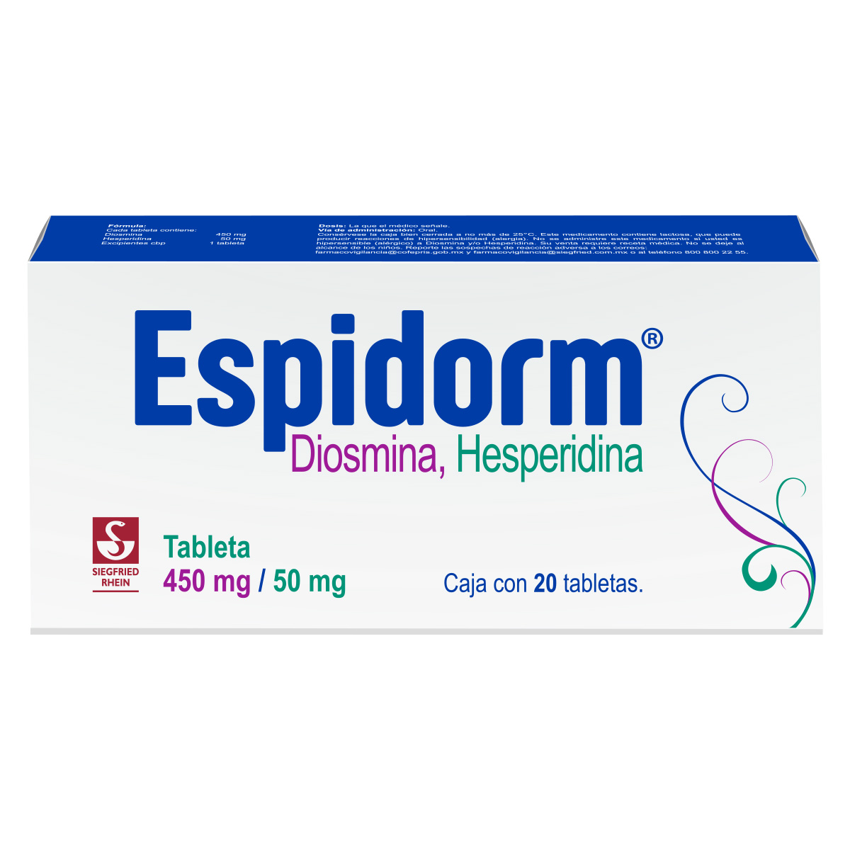 ESPIDORM 500 MG C/20 CAPS