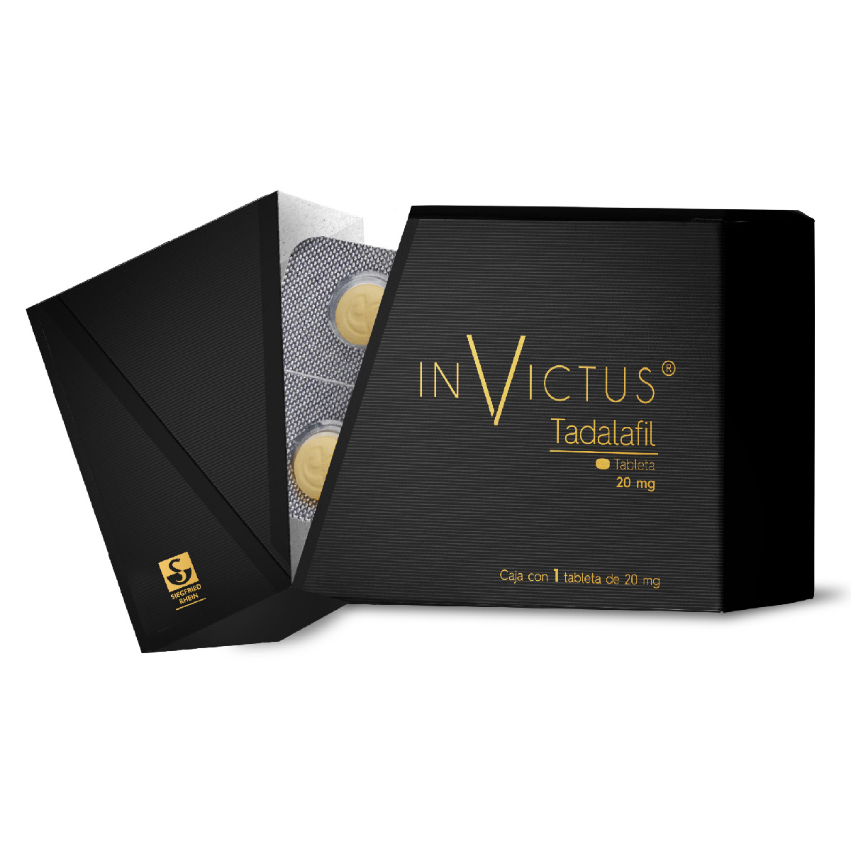 INVICTUS CAJA CON 1 TABS, DE 20 MG.
