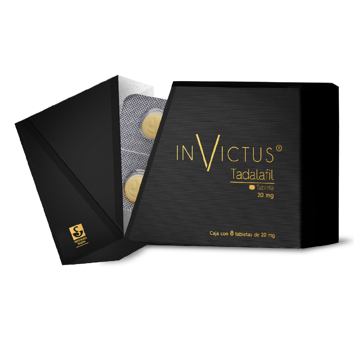 INVICTUS CAJA CON 8 TABLETAS DE 20 MG