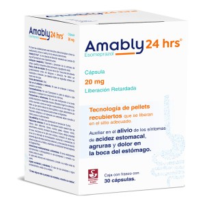 AMABLY 24 HRS CAJA CON FRASCO CON 30 CÁPSULAS DE 20 MG AMABLY 24 HRS CAJA CON FRASCO CON 30 CÁPSULAS DE 20 MG