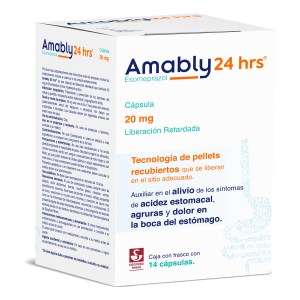 AMABLY 24 HRS CAJA CON FRASCO CON 14 CÁPSULAS DE 20 MG AMABLY 24 HRS CAJA CON FRASCO CON 14 CÁPSULAS DE 20 MG