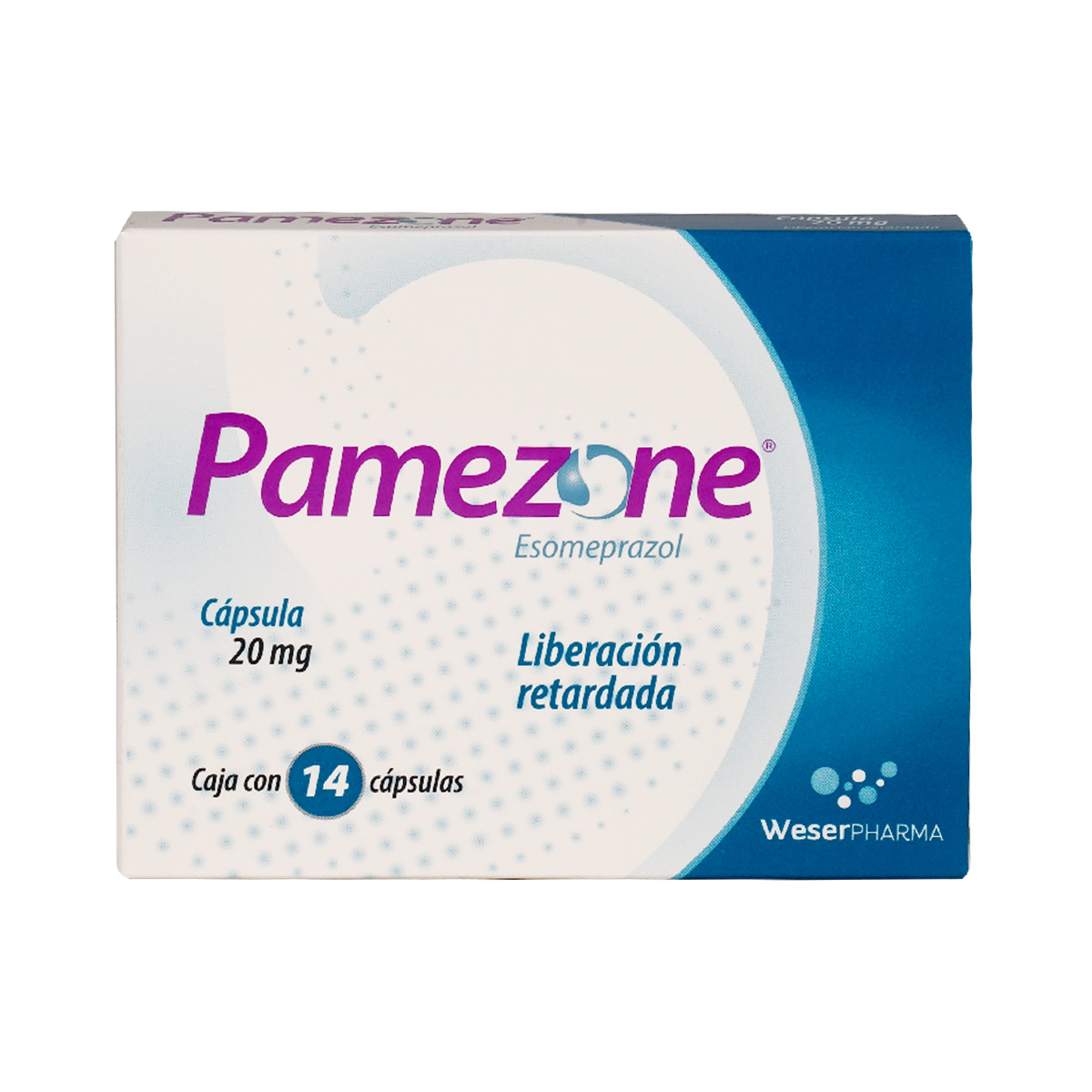 PAMEZONE LR 20 MG 14 CAP         N