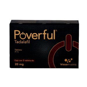 POVERFUL CAJA CON 1 TABLETA DE 20MG POVERFUL CAJA CON 1 TABLETA DE 20MG
